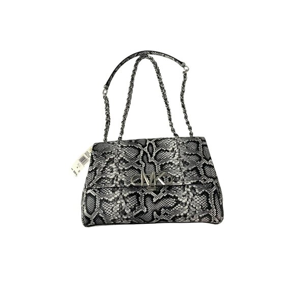 Michael Kors $558 Embossed Leather Snake XL Crossbody Bag NWT - Picture 4 of 11
